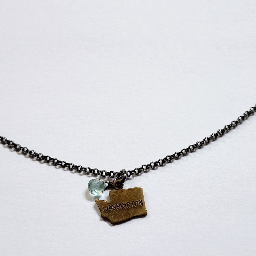 Washington State Tiny Pendant Necklace Fashion Jewelry